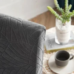 Water Repellent Dining Chair Cover Stretch Chair Seat Slipcover Spandex with Elastic Bottom Protector for Dining Room Wedding Ceremony Durable Washable