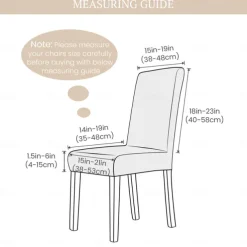 Water Repellent Dining Chair Cover Stretch Chair Seat Slipcover Spandex with Elastic Bottom Protector for Dining Room Wedding Ceremony Durable Washable