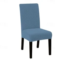Water Repellent Dining Chair Cover Stretch Chair Seat Slipcover Spandex with Elastic Bottom Protector for Dining Room Wedding Ceremony Durable Washable