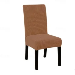 Water Repellent Dining Chair Cover Stretch Chair Seat Slipcover Spandex with Elastic Bottom Protector for Dining Room Wedding Ceremony Durable Washable