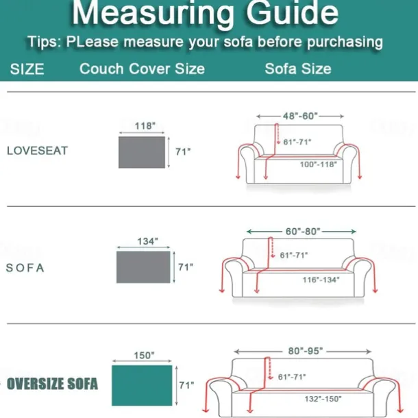 Water Resistant Boho Couch Cover, Soft Chenille Couch Cover for Dogs Washable, Couch Covers for 3 Cushion Couch Sofa Pet Friendly, Thick, Dirt Resistant