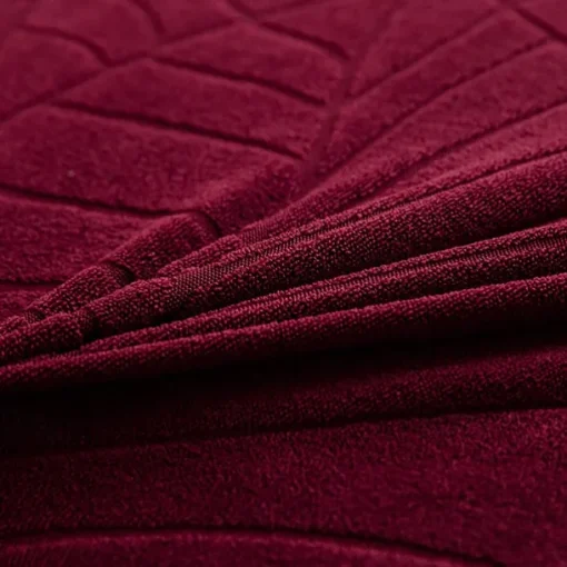 Water Resistant Jacquard Large Leaf Seat Covers for Dining Room Slightly Anti-splashing Small Seat Cushion Cover Anti-slip Elastic Anti-cat Scratching Seat Cover 1PC