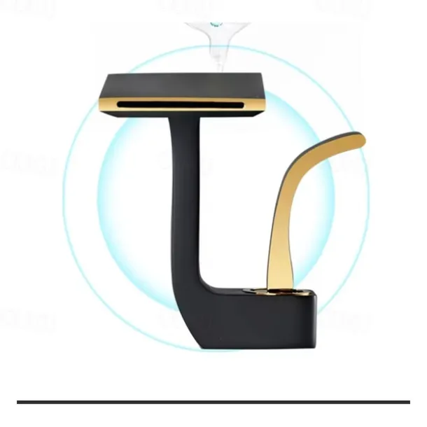 Waterfall Basin Sink Mixer Faucet, Brass Bathroom Taps Single Handle One Hole with Hot and Cold Hose Vessel Water Tap Deck Mounted