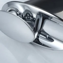 Waterfall Bathroom Sink Mixer Faucet, Mono Wash Basin Single Handle Basin Taps with Hot and Cold Hose Monobloc Vessel Water Brass Tap Deck Mounted