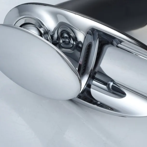 Waterfall Bathroom Sink Mixer Faucet, Mono Wash Basin Single Handle Basin Taps with Hot and Cold Hose Monobloc Vessel Water Brass Tap Deck Mounted