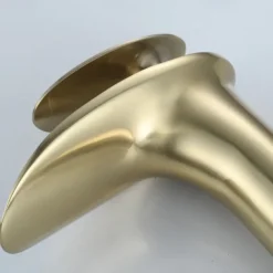 Waterfall Bathroom Sink Mixer Faucet, Mono Wash Basin Single Handle Basin Taps with Hot and Cold Hose Monobloc Vessel Water Brass Tap Deck Mounted