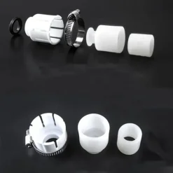 Waterfall Faucet accessory, Waterfall Kitchen Tap Universal Bathroom Kitchen Faucet Multi Function 4 in 1 360 Swiveling Sprayer Head Filter