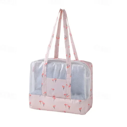 Waterproof Beach Swimming Gym Wet/Dry Separation Toiletry Bag, Shower Bath Clothing Bag for Dry and Wet Storage