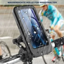 Waterproof Bicycle & Motorcycle Phone Holder - Shockproof & Scratch-Proof, 360 Adjustable, Universal for 6.7-Inch Phones, Easy Install with Quick Release Buckle