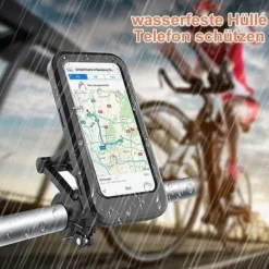 Waterproof Bicycle & Motorcycle Phone Holder - Shockproof & Scratch-Proof, 360 Adjustable, Universal for 6.7-Inch Phones, Easy Install with Quick Release Buckle