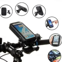 Waterproof Bicycle & Motorcycle Phone Holder - Shockproof & Scratch-Proof, 360 Adjustable, Universal for 6.7-Inch Phones, Easy Install with Quick Release Buckle
