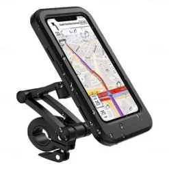 Waterproof Bicycle & Motorcycle Phone Holder - Shockproof & Scratch-Proof, 360 Adjustable, Universal for 6.7-Inch Phones, Easy Install with Quick Release Buckle