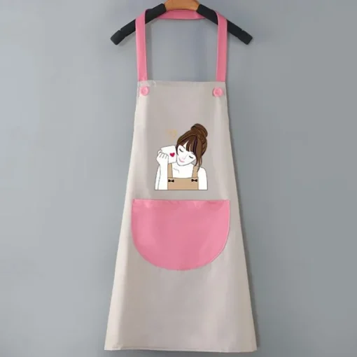 Waterproof Chef Apron For Women and Men, Kitchen Cooking Apron, Personalised Gardening Apron, Oil-proof Work Apron Cross Back Heavy Duty Adjustable