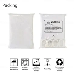 Waterproof Fabric Shower Curtain with Hooks 180cm*180cm(70