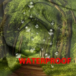 Waterproof Outdoor Curtain Privacy, Outdoor Shades, Sliding Patio Curtain Drapes, Pergola Curtains Grommet Forest For Gazebo, Balcony, Porch, Party