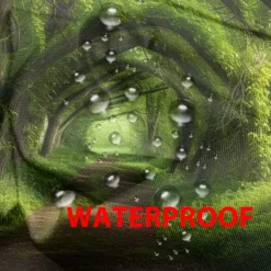 Waterproof Outdoor Curtain Privacy, Outdoor Shades, Sliding Patio Curtain Drapes, Pergola Curtains Grommet Forest For Gazebo, Balcony, Porch, Party