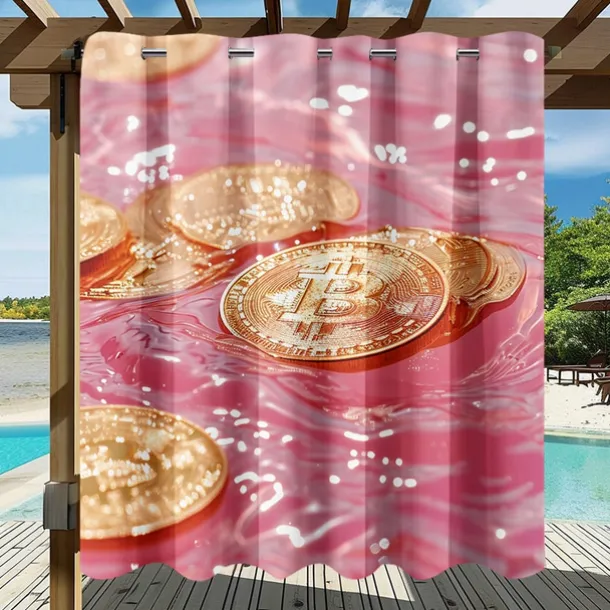 Waterproof Outdoor Curtain Privacy, Outdoor Shades, Sliding Patio Curtain Drapes, Pergola Curtains Grommet Forest For Gazebo, Balcony, Porch, Party