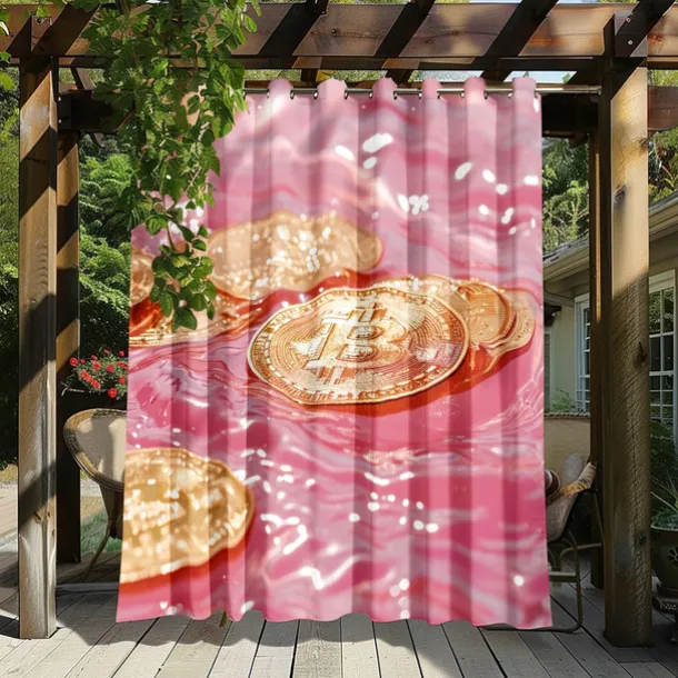Waterproof Outdoor Curtain Privacy, Outdoor Shades, Sliding Patio Curtain Drapes, Pergola Curtains Grommet Forest For Gazebo, Balcony, Porch, Party