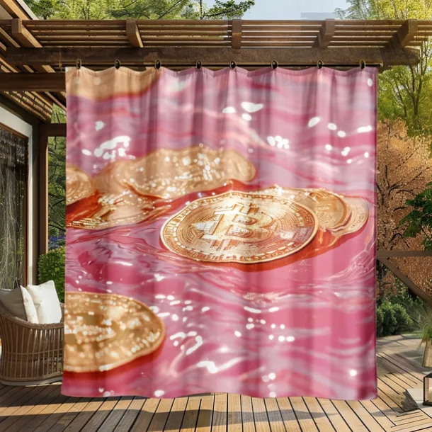 Waterproof Outdoor Curtain Privacy, Outdoor Shades, Sliding Patio Curtain Drapes, Pergola Curtains Grommet Forest For Gazebo, Balcony, Porch, Party