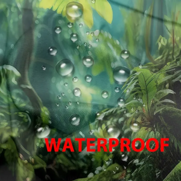 Waterproof Outdoor Curtain Privacy, Outdoor Shades, Sliding Patio Curtain Drapes, Pergola Curtains Grommet 3D Forest Landscape For Gazebo, Balcony, Porch, Party