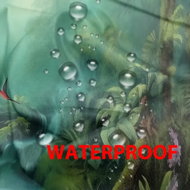 Waterproof Outdoor Curtain Privacy, Outdoor Shades, Sliding Patio Curtain Drapes, Pergola Curtains Grommet 3D Forest Landscape For Gazebo, Balcony, Porch, Party