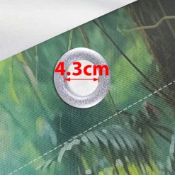 Waterproof Outdoor Curtain Privacy, Outdoor Shades, Sliding Patio Curtain Drapes, Pergola Curtains Grommet 3D Forest Landscape For Gazebo, Balcony, Porch, Party