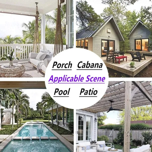 Waterproof Outdoor Curtain Privacy, Sliding Patio Beach Curtain Drapes , Pergola Curtains Grommet For Gazebo, Balcony, Porch, Party, Hotel, 1 Panel