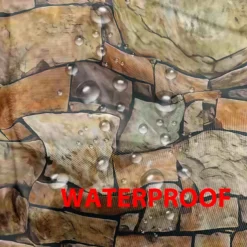 Waterproof Outdoor Curtain Privacy, Outdoor Shades, Sliding Patio Curtain Drapes, Pergola Curtains Grommet Brick Wall For Gazebo, Balcony, Porch, Party