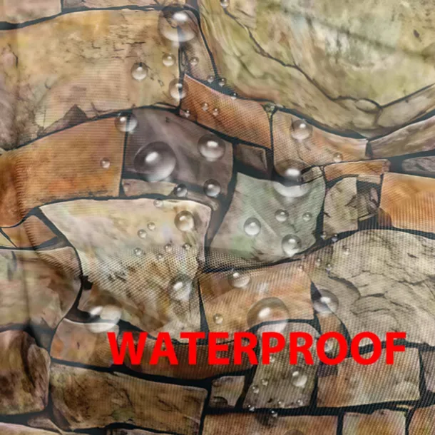 Waterproof Outdoor Curtain Privacy, Outdoor Shades, Sliding Patio Curtain Drapes, Pergola Curtains Grommet Brick Wall For Gazebo, Balcony, Porch, Party