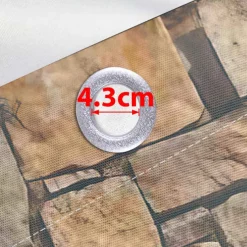 Waterproof Outdoor Curtain Privacy, Outdoor Shades, Sliding Patio Curtain Drapes, Pergola Curtains Grommet Brick Wall For Gazebo, Balcony, Porch, Party