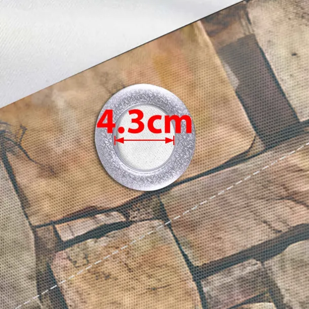 Waterproof Outdoor Curtain Privacy, Outdoor Shades, Sliding Patio Curtain Drapes, Pergola Curtains Grommet Brick Wall For Gazebo, Balcony, Porch, Party