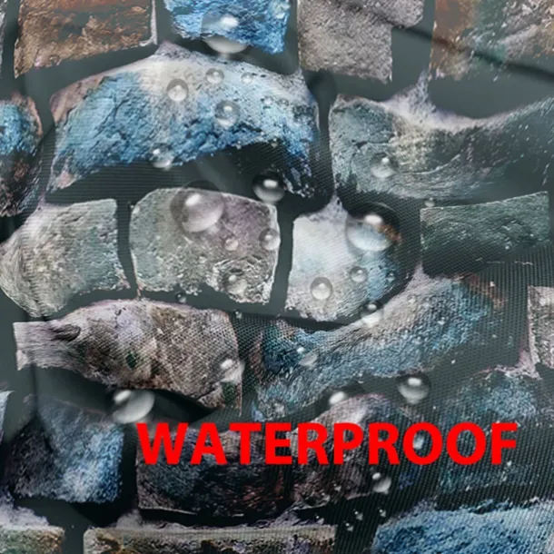 Waterproof Outdoor Curtain Privacy, Outdoor Shades, Sliding Patio Curtain Drapes, Pergola Curtains Grommet Brick Wall For Gazebo, Balcony, Porch, Party