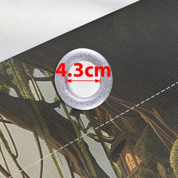 Waterproof Outdoor Curtain Privacy, Outdoor Shades, Sliding Patio Curtain Drapes, Pergola Curtains Grommet Mushroom Forest For Gazebo, Balcony, Porch, Party