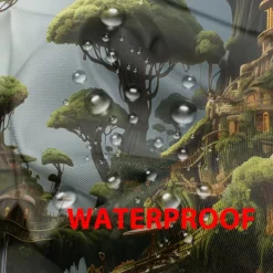 Waterproof Outdoor Curtain Privacy, Outdoor Shades, Sliding Patio Curtain Drapes, Pergola Curtains Grommet Mushroom Forest For Gazebo, Balcony, Porch, Party