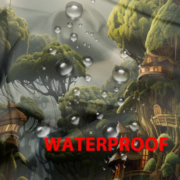 Waterproof Outdoor Curtain Privacy, Outdoor Shades, Sliding Patio Curtain Drapes, Pergola Curtains Grommet Mushroom Forest For Gazebo, Balcony, Porch, Party