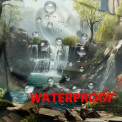 Waterproof Outdoor Curtain Privacy, Outdoor Shades, Sliding Patio Curtain Drapes, Pergola Curtains Grommet Forest Cascade For Gazebo, Balcony, Porch, Party