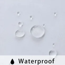 Waterproof Outdoor Curtain Privacy, Sliding Patio Curtain Farmhouse Drapes, Pergola Curtains Grommet For Gazebo, Balcony, Porch, Party, Hotel, 1 Panel