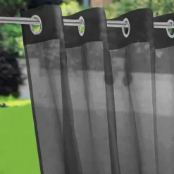 Waterproof Outdoor Curtain Privacy, Sliding Patio Curtain Farmhouse Drapes, Pergola Curtains Grommet For Gazebo, Balcony, Porch, Party, Hotel, 1 Panel