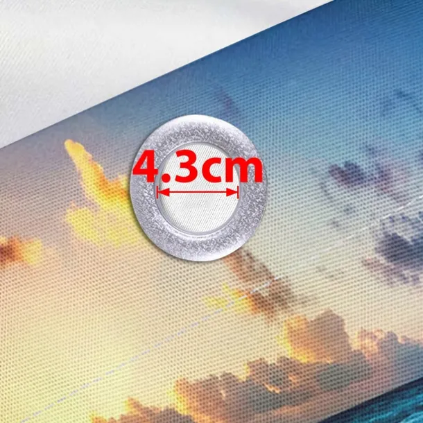 Waterproof Outdoor Curtain Privacy, Sliding Patio Curtain Drapes, Pergola Curtains Grommet 3D Summer Beach Ocean Landscape For Gazebo, Balcony, Porch, Party, 1 Panel