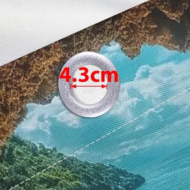 Waterproof Outdoor Curtain Privacy, Sliding Patio Curtain Drapes, Pergola Curtains Grommet 3D Ocean Cave Landscape For Gazebo, Balcony, Porch, Party, 1 Panel