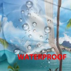 Waterproof Outdoor Curtain Privacy, Outdoor Shades, Sliding Patio Curtain Drapes, Pergola Curtains Grommet Ocean Beach For Gazebo, Balcony, Porch, Party