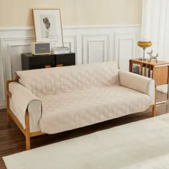 Waterproof Recliner Quilted Sofa Cover for Large Reclining Chair Slipcover Seat Reversible Washable Protector with Elastic Adjustable Straps for Kids Pets