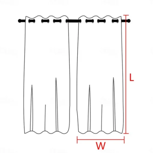 Waterproof Semi Sheer Curtains White Indoor Outdoor for Wedding Patio Grommet Curtain for Wedding Bedroom, Living Room, Porch, Pergola, Cabana, 1 Panel