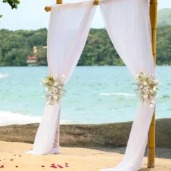 Wedding Arch Draping Fabric Fall Wedding Arch Chiffon Fabric,Sheer Hanging Drapes Arrangement for Wedding Ceremony Backdrop Outdoors Party Swag Home Decor