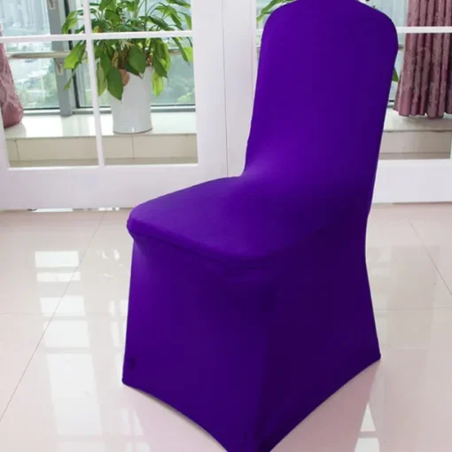 Wedding Chair Covers Spandex Banquet Chair Covers Slipcove Flat Front Stretch Spandex Chair Covers for Wedding Banquet Dining Party Decorations
