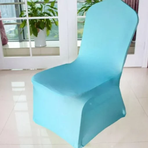 Wedding Chair Covers Spandex Banquet Chair Covers Slipcove Flat Front Stretch Spandex Chair Covers for Wedding Banquet Dining Party Decorations