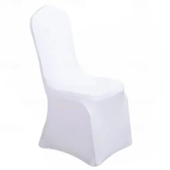 Wedding Chair Covers Spandex Banquet Chair Covers Slipcove Flat Front Stretch Spandex Chair Covers for Wedding Banquet Dining Party Decorations