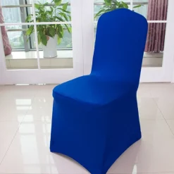 Wedding Chair Covers Spandex Banquet Chair Covers Slipcove Flat Front Stretch Spandex Chair Covers for Wedding Banquet Dining Party Decorations