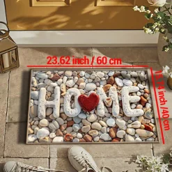 Wedding Cobblestone Home Doormat Kitchen Mat Floor Mat Non-Slip Area Rug Oil Proof Rug Indoor Outdoor Mat Bedroom Decor Bathroom Mat Entrance Rug