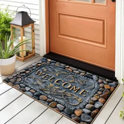 Wedding Cobblestone Home Doormat Kitchen Mat Floor Mat Non-Slip Area Rug Oil Proof Rug Indoor Outdoor Mat Bedroom Decor Bathroom Mat Entrance Rug